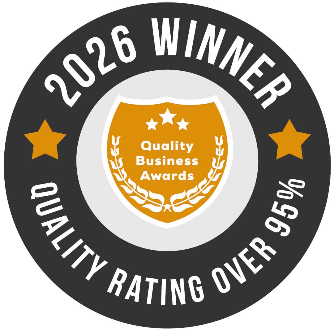 2026 Winner โ Quality Business Awards, Quality Rating Over 95%